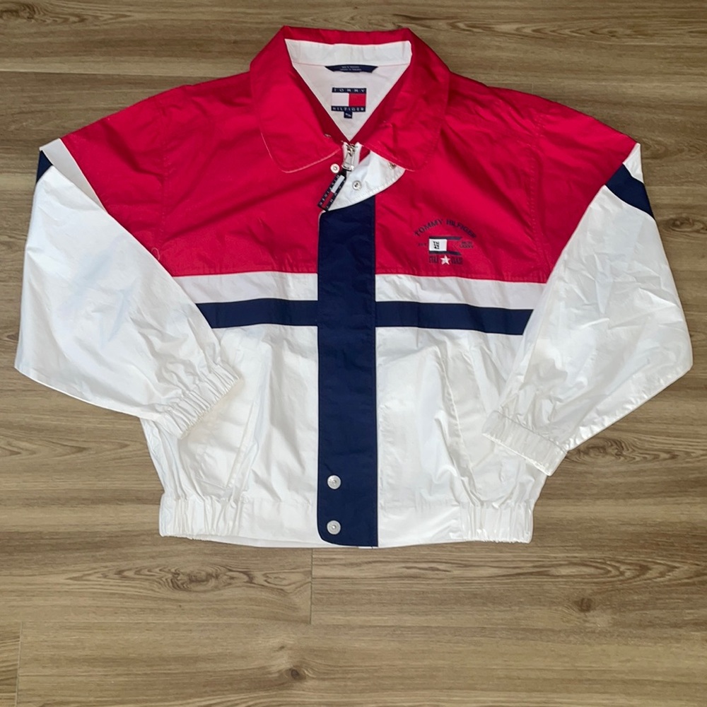 Vintage Tommy Hilfiger Windbreaker Jacket Medium Unisex
